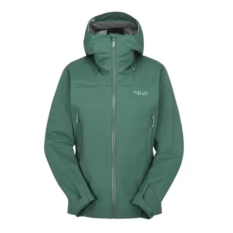 Rab Downpour Plus 2.0 Jacket Women Eucalyptus